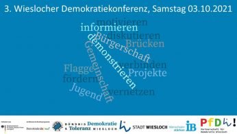 Titelbild der Einladung zur 3. Demokratiekonferenz der PfD Wiesloch am 03.10.2021 im Palatin